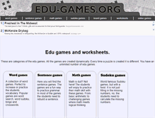 Tablet Screenshot of edu-games.org